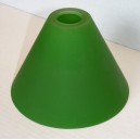 Sklo D160 zvon šikmý zelený (E14)