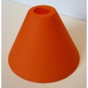 Sklo D160 zvon šikmý oranžový (E14)